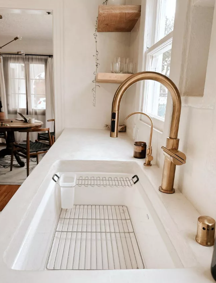 in sink dish rack