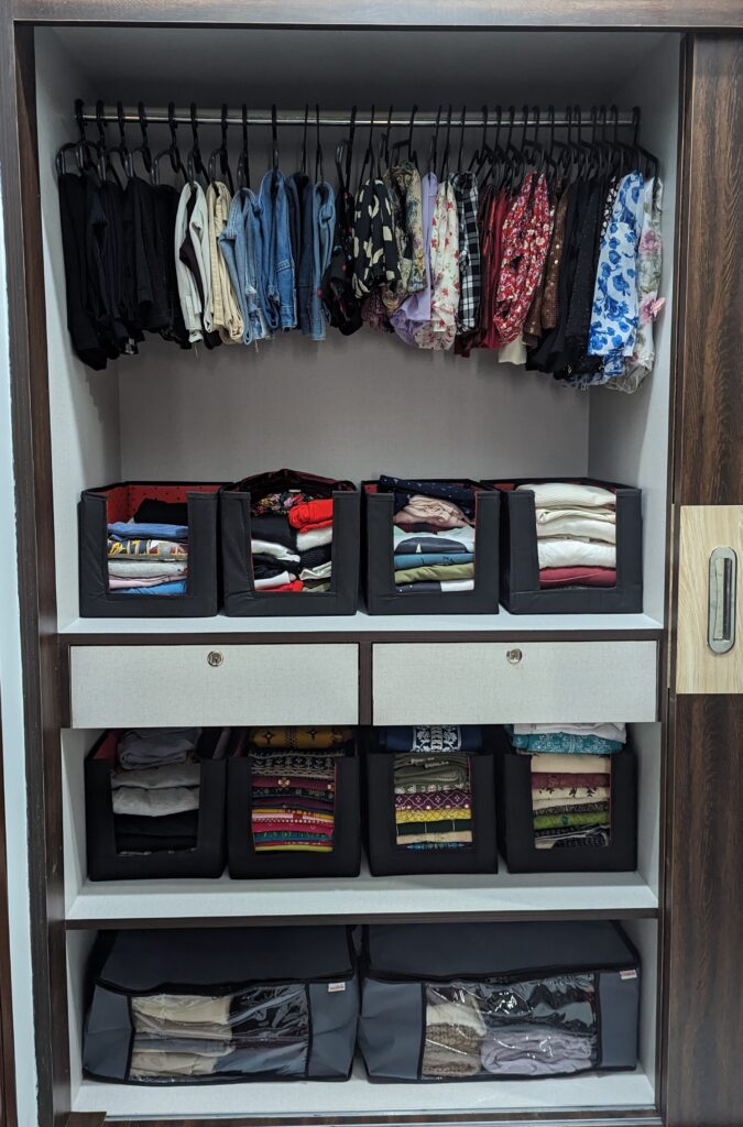 Organised closet